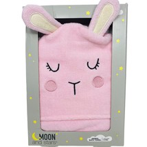 Hooded Infant Baby Bath Towel Pink Bunny 100% Cotton Soft Absorbent Age ... - $19.79
