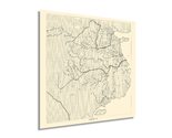 HISTORIX Vintage 1137 Yu Ji Tu China Map - 16x16 Inch Vintage Map of Chi... - $37.99+