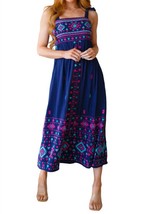 Savanna Jane midnight magic embroidered maxi dress in Blue - size S - £42.88 GBP