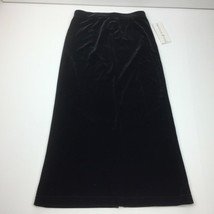 Maggie &amp; Zoe Girls Black Velveteen Maxi Skirt Size 4 - £19.74 GBP