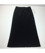 Maggie &amp; Zoe Girls Black Velveteen Maxi Skirt Size 4 - £19.65 GBP