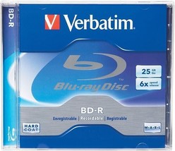 Verbatim BD-R 6x Blu-ray Recordable Single Layer 25GB Blank Disc 96910 - $9.99