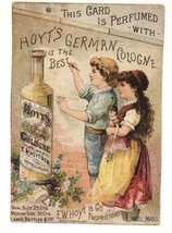 Hoyts German Cologne Boy Girl Draw Bottle Lowell Mass E.A. Fuller Freedom Maine - £12.78 GBP
