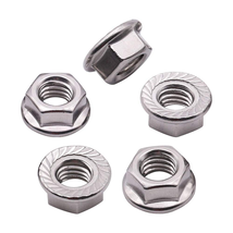 UNC 3/8-16 Inch Serrated Flange Hex Lock Nuts（50 Pack), 304 18-8 Stainle... - £19.76 GBP