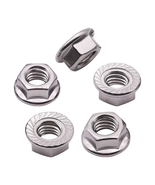 UNC 3/8-16 Inch Serrated Flange Hex Lock Nuts（50 Pack), 304 18-8 Stainle... - £19.79 GBP