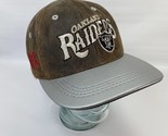 Oakland Raiders Snapback Vintage 90s Modern Genuine Leather Brown NFL Te... - £33.63 GBP