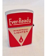 Rare Vintage Advertising EVER-READY Cigarette Lighter ~ Windproof ~ Japan - £24.22 GBP