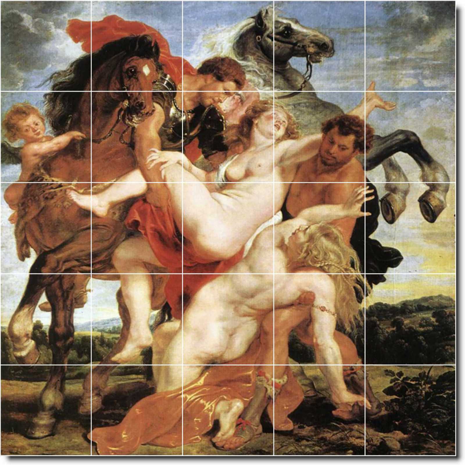 Rubens peter rape of the daughters of leucippus 5x5