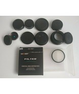 Camera Lens Covers, Some Canon, Filter, Photo Camera Miscellaneous Lot - £18.69 GBP