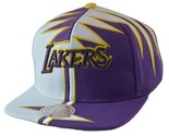 Los Angeles Lakers NBA Shockwave Men&#39;s Snapback Hat by Mitchell &amp; Ness - $31.34