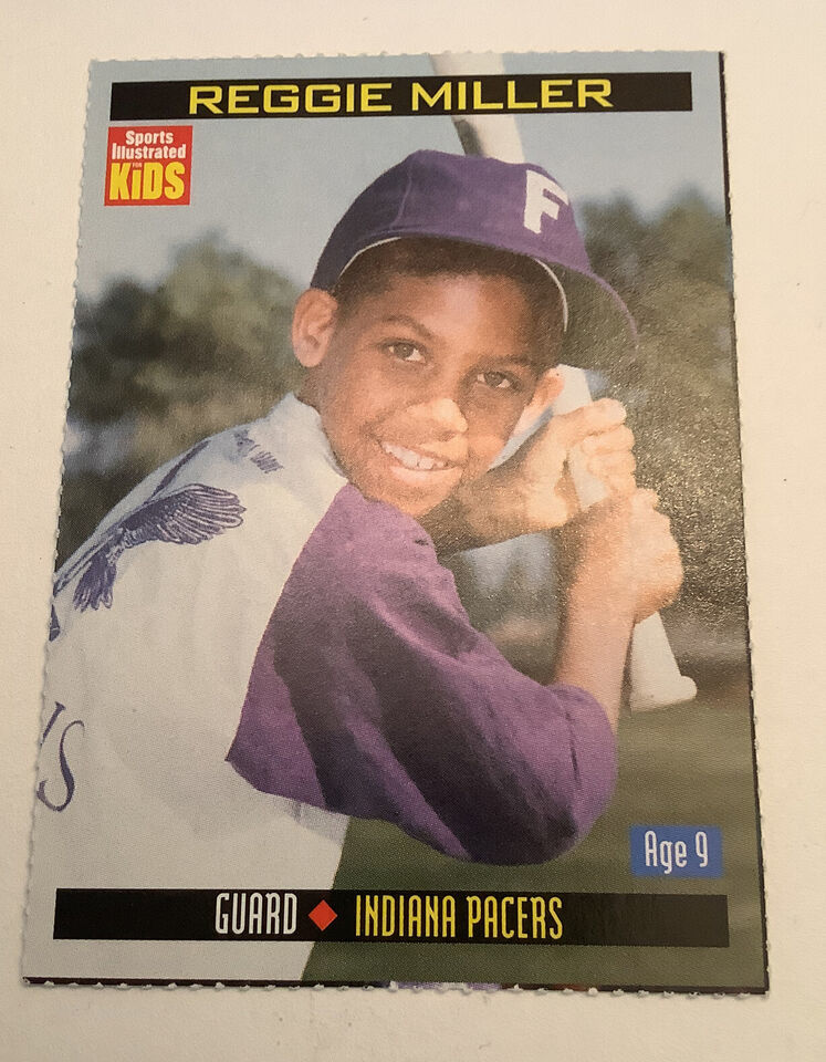Primary image for Reggie Miller 1999 Sports Illustrated for Kids SI Baseball Pose Indiana Pacers 