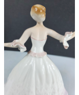 EUC Hungary Porcelain &quot;Ballerina Girl&quot; Hand PAINTED Figurine Vintage - £70.39 GBP