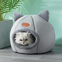 Luxury Cat Cave Bed Cat House Washable Cushion Soft Warm Kitten Beds Hideout - £54.28 GBP