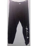 Victorias Secret PINK Everyday Lounge Campus Fleece Logo Pants Black Med - $474.79 MXN