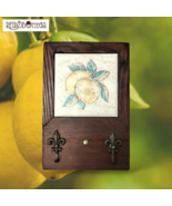 Appendino Cucina In Legno Con Maiolica Limoni Per Asciugamano Arredo Casa - $424.09 MXN