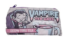 Vampire Teabags Cosmetic Bag - Tampons, Make-up, Diva cups, pen pencil - $15.63