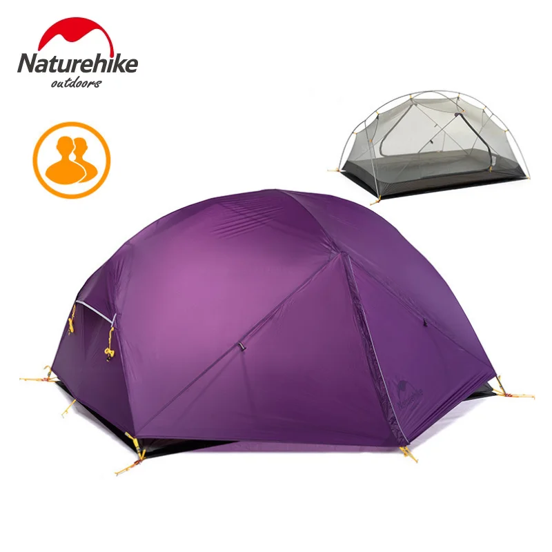 Naturehike Mongar 2 Person Camping Tent 20D Nylon Fabric Double Layer Waterproof - £239.08 GBP