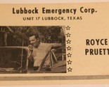 Vintage CB Ham radio Card Lubbuck Emergency Corp Texas Amateur Lone Star - $6.92