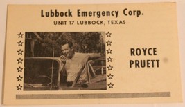 Vintage CB Ham radio Card Lubbuck Emergency Corp Texas Amateur Lone Star - £5.53 GBP