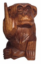 WorldBazzar Bad Monkey (B) Rude Flipping The Bird Giving Finger Statue 6... - £19.33 GBP