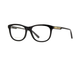 Gucci GG1292O 001 Eyeglasses Frame Square Black With Demo Lens - £141.07 GBP