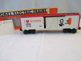 Lionel I Love Illinois Box Car 6-19933 O Gauge, 3 Rail Track 1995 Cream/Orange - £23.70 GBP