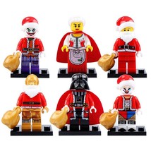 6Pcs/set Darth Vader Harley Quinn Joker C-3PO Christmas Edition Minifigure Toys - £12.81 GBP