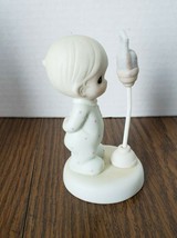 Vintage 1992 Precious Moments Baby's First Word #527238 Boy Microphone  - $8.90
