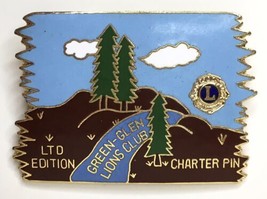 Lions Club Limited Edition Green Glen Charter Lapel Pin Enamel - $12.00