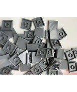 LEGO 2x2 Tile 3068 4211055 Dark Stone Gray Quantity of 50 BRAND NEW FREE... - $34.53 CAD