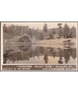 Arrowhead Valley Club, CA RPPC 1920s San Bernardino Mts., Moon Lake #1 - $59.75
