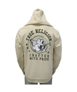 NWT TRUE RELIGION MSRP $119.99 MEN&#39;S FOG LONG SLEEVE HOODIE SWEATSHIRT S... - $49.94