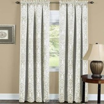 Sutton Window Curtain Panel Silver 52" X 63" - £22.69 GBP