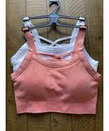 Yogalicious Stonewash Seamless Claire Bra Tank Top Crisscross Back Sz Med - €24,12 EUR