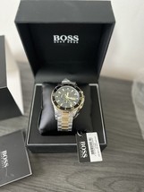 Genuine Hugo Boss Men&#39;s Watch 1513908 Admiral Black Dial - £121.35 GBP