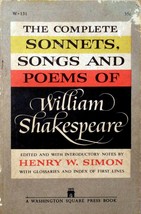 The Complete Sonnets, Songs and Poems of William Shakespeare / 1960 WSP W 131 - £2.67 GBP