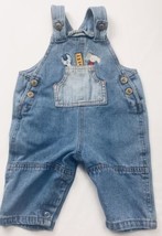 Vintage Overalls Sz 3-6 M  B T Kids Tool Blue Denim Pants - £14.16 GBP
