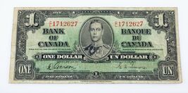1937 Bank of Canada One Dollar Bank Note (F) Fine Condition Pick# 58b - $261.67