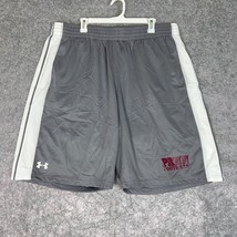 Penn Quakers Men Shorts 3XL XXXL Gray White Under Armour NCAA Football Baggy NWT - $29.98