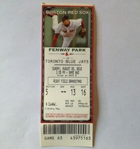  Boston Red Sox vs Toronto Blue Jays Ticket Stub @ Fenway Park  8-22-2010 - $14.84