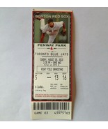  Boston Red Sox vs Toronto Blue Jays Ticket Stub @ Fenway Park  8-22-2010 - £11.64 GBP