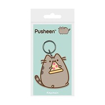 Pusheen Pizza Rubber Keychain, Multi-Color, 4.5 x 6cm  - $22.03 CAD