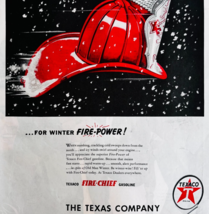 1947 Texaco Fire Chief Gasoline Advertisement Oil And Gas Automobilia DWWW3 - $39.99