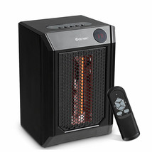 Portable Electric Space Heater 1500W 12H Timer LED Remote Control Room Office - £89.51 GBP