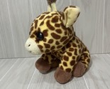 Ty beanie boos giraffe plush peaches VelveTY medium 8-9&quot; brown feet eyes - $19.79