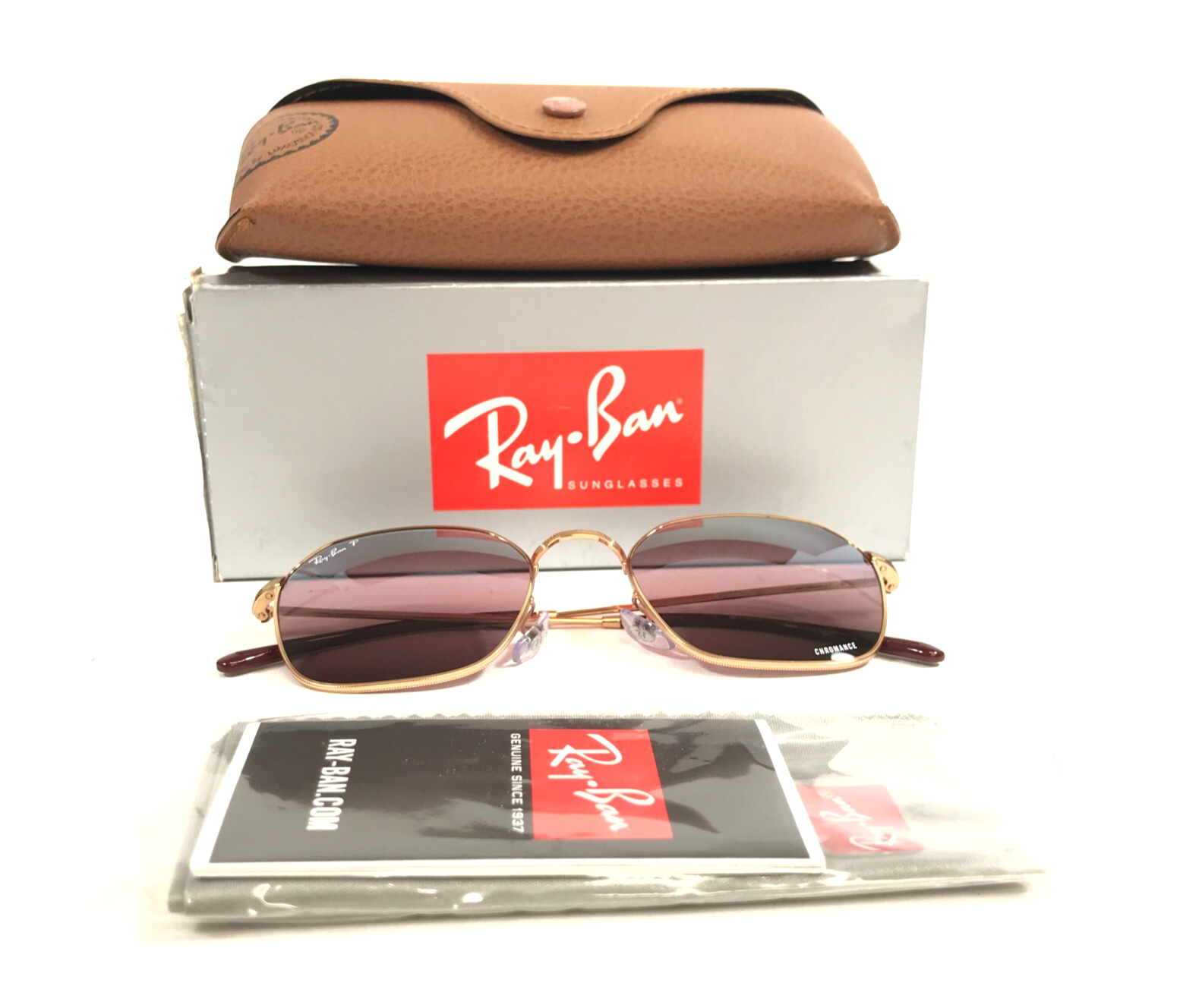 Ray-Ban Sunglasses RB3694 JIM 9202/G9 Rose Gold with Red Mirror CHROMANC... - $197.99