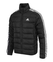 adidas Essential 3S Down Jacket Men&#39;s Sports Training Padded Top AsiaFit... - $109.56