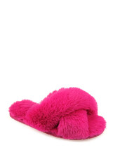 Girls Pink Indoor Outdoor Slippers WONDER NATION Plush Crossband - £14.36 GBP