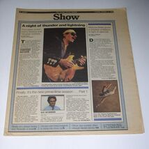 Santana Show Newspaper Supplement Vintage 1988 Cover Concert Dwight Yoak... - $19.99