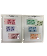 Plate Blocks of 4 Twin Motor Transport Series 1941 Planes Stamps - $456.61 MXN